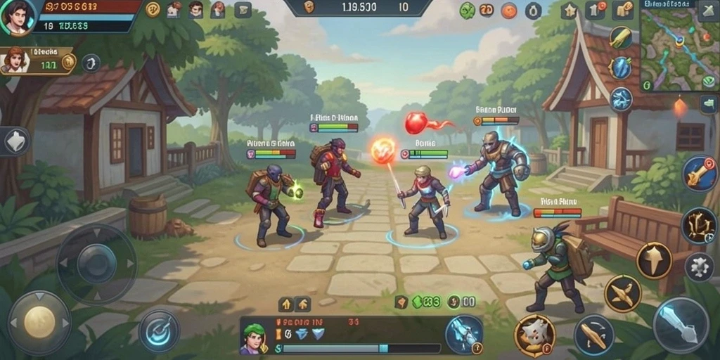 Screenshot menampilkan pemandangan indah dunia NAGA1001.