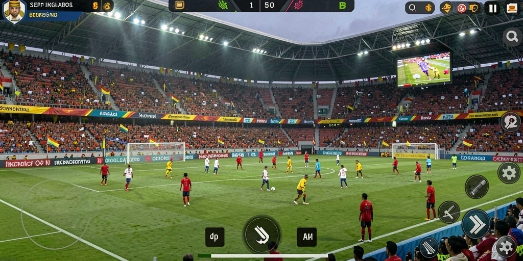 Tampilan awal permainan yang menarik dan penuh warna.