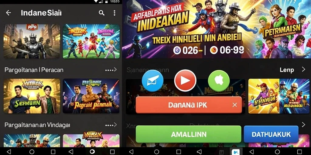 Tampilan utama dari aplikasi SAKTI77 yang menarik.