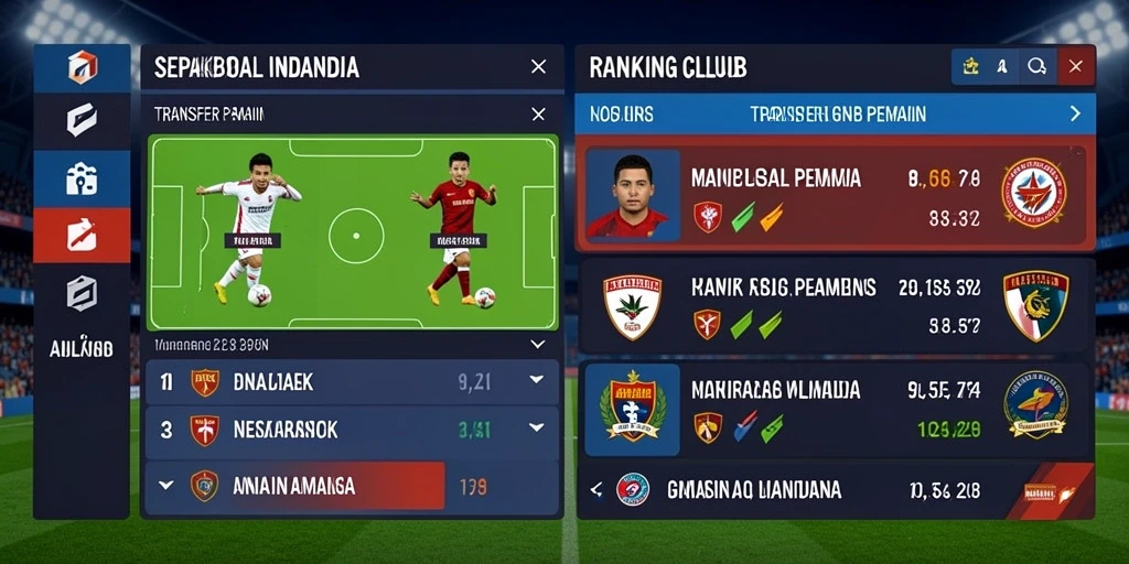 Tampilan menarik dari antarmuka permainan.