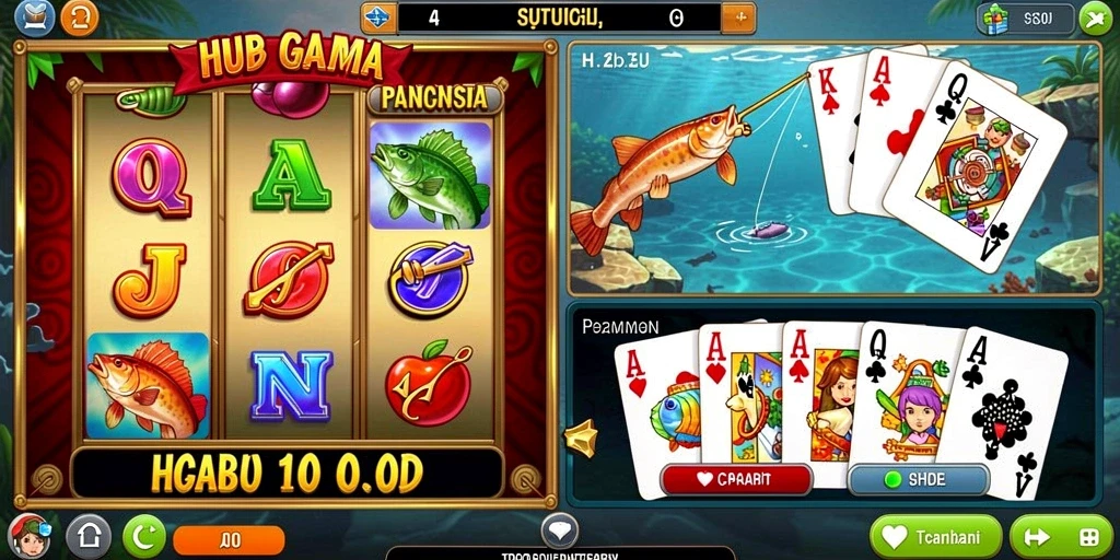 Tampilan antarmuka game yang modern dan menarik.